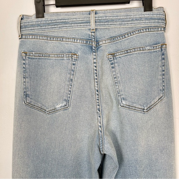 Cotton Citizen Distressed Belted Boyfriend Jeans in Sunset Wash - Picture 14 of 14